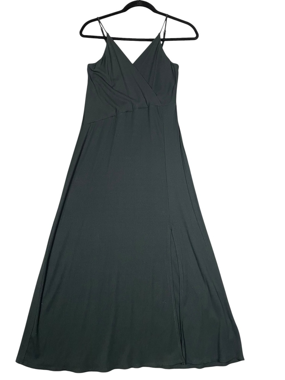 Socialite Asymmetrical Surplice Minimalist Date Night Casual Fun Midi Dress Sz L